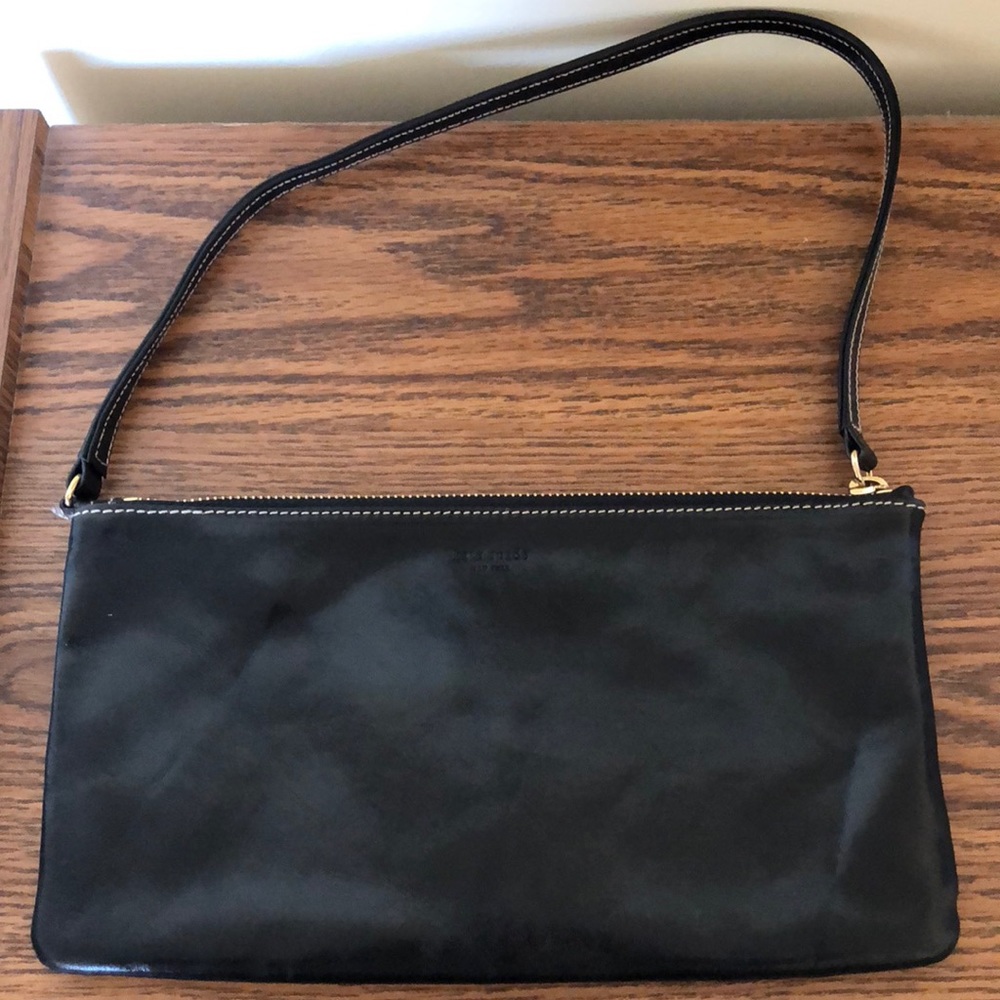 Kate Spade Black Leather Clutch